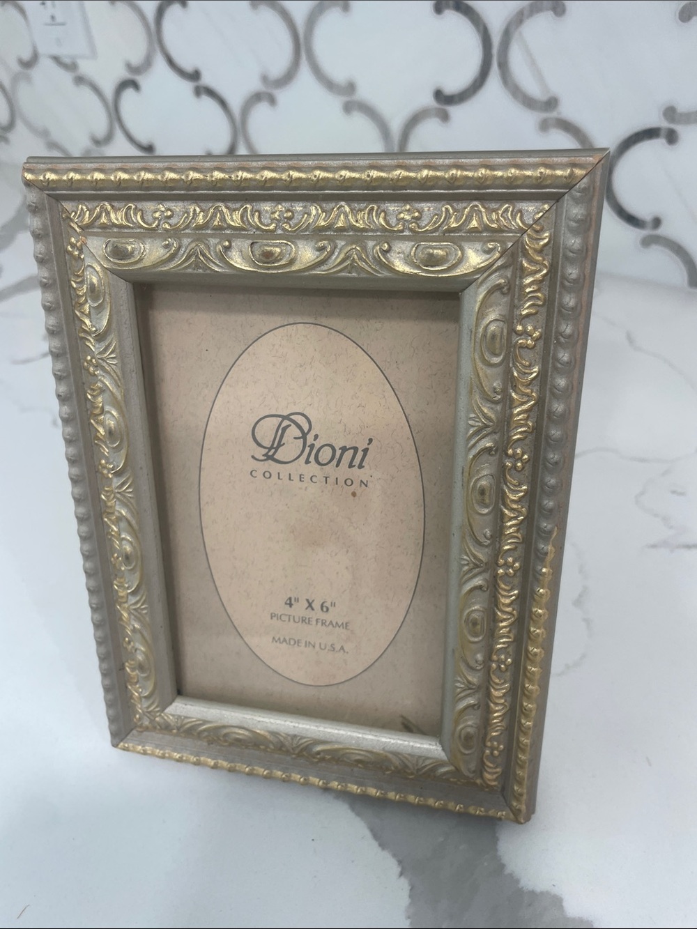 Dioni Collection Gold and Silver Decorative Picture Frame